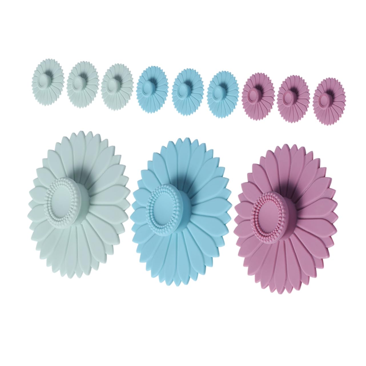 Couvercles en silicone hermétiques GALPADA | Lot de 12 protections thermiques pour mugs