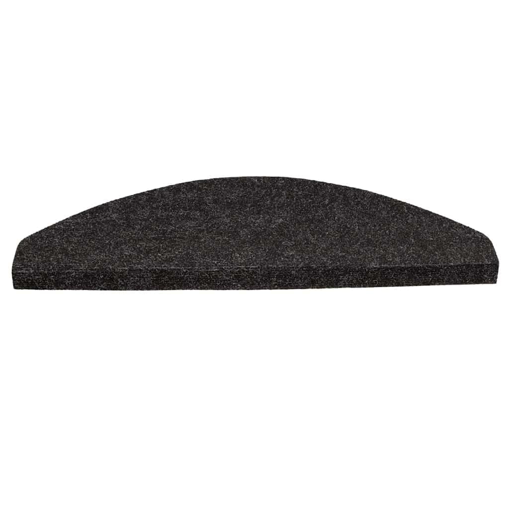 vidaXL Alfombrilla autoadhesiva Escalera 30uds Antracita 65x22,5x3,5cm, peldaño de Escalera, Alfombra de peldaño de Escalera, Cubierta de peldaño de Escalera