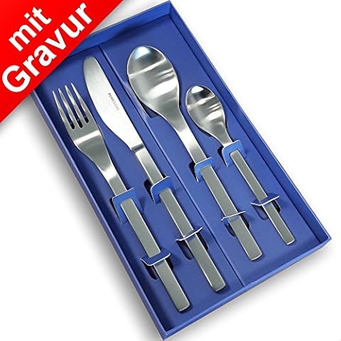 Puresigns One Besteckset 4tlg. MIT Gravur ** Geschenke zum Auszug Cover