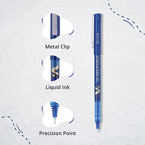 Image of Pilot V7 Liquid Ink Roller Ball Pen (1 Blue + 1 Black + 1 Red) V7 Liquid Ink Roller Ball Pen (1 Blue + 1 Black + 1 Green)