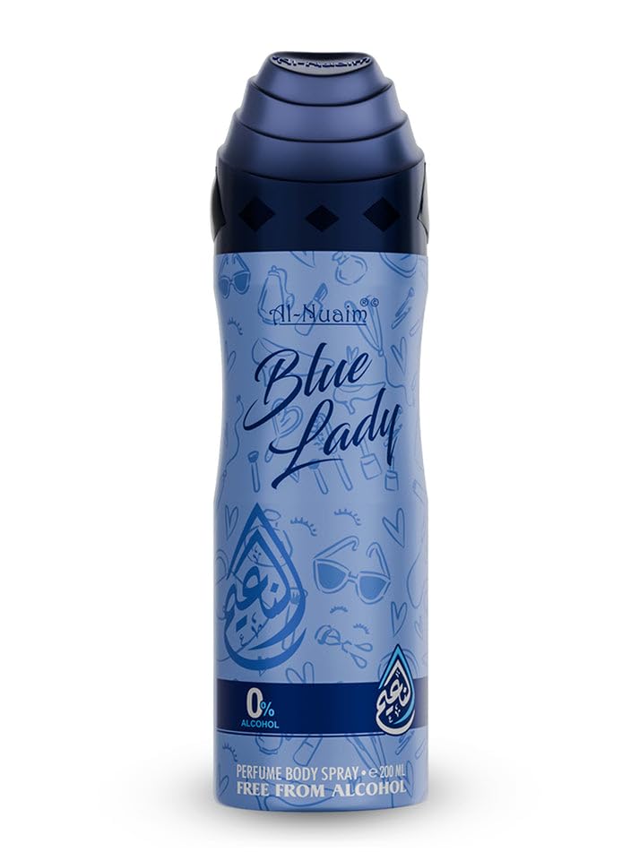 Blue Lady Deodorant Spray, Long Lasting Floral Scent, Daily Freshness, Skin-Friendly, Quick-Drying, for Women and Men, 200ml-image-12