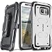 COVRWARE Galaxy S7 Edge - [Aegis Series] Heavy Duty Dual Layer Hybrid Full-Body Armor Holster Belt-Clip Case [Kickstand] For Samsung Galaxy S7 Edge - White