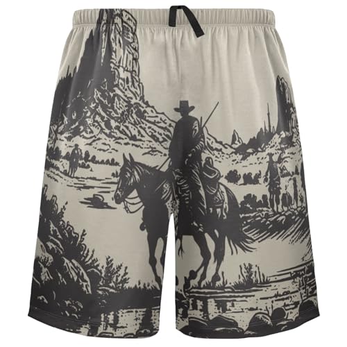 visesunny Men's Pajama Bottoms Lounge Sleep Shorts Soft Comfy Comfortable Breathable Pajamas Shorts with Pockets