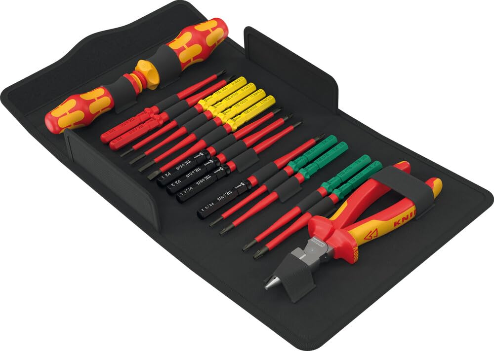 Wera Kraftform Kompakt VDE 17 Extra Slim 2 Tool Finder Insulated Screwdriver Set