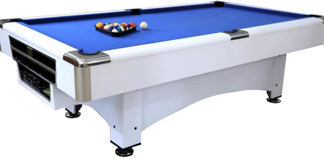 MAS SPORTS MODERN 8 Ft Pool Table Billiard Playing Cloth Indoor Sports 8ft Game billiards table NEW - 8FT OCEAN BLUE WITH COMPLETE SET OF ACCESSORIES