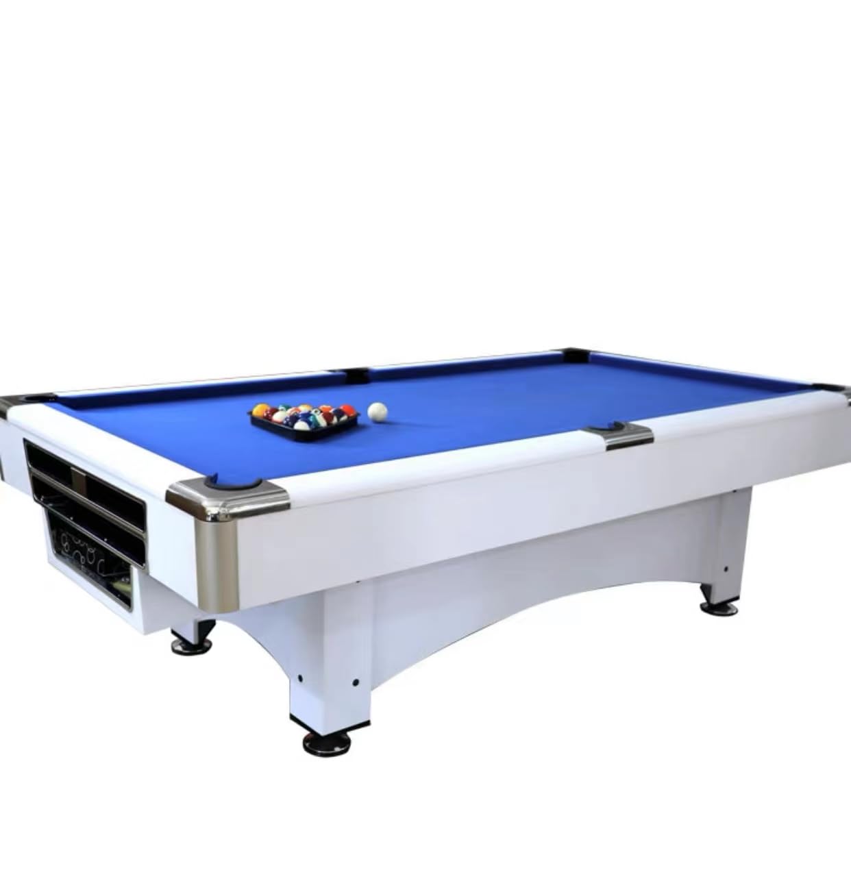 MAS SPORTS MODERN 8 Ft Pool Table Billiard Playing Cloth Indoor Sports 8ft Game billiards table NEW - 8FT OCEAN BLUE WITH COMPLETE SET OF ACCESSORIES