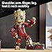 LEGO Marvel Ravager Jumpsuit Groot Building Toy for Boys & Girls, Ages 10+ - Posable Display & Play Figure W/Detonator Device - Gift Idea for Birthdays - 76341
