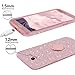 Galaxy A7 2017 Case,Silverback Girls Bling Glitter Sparkle Cute Phone Case with 360 Rotating Ring Stand, Soft TPU Outer Cover + Hard PC Inner Shell Skin for Samsung Galaxy A7 2017 -Rose Gold