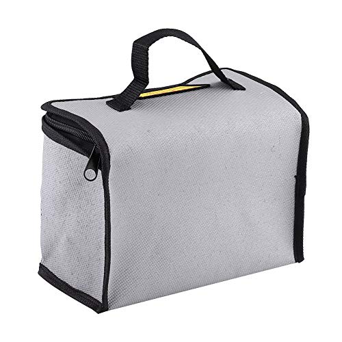 Dilwe Lipo Battery Safe Bag Explosionsgeschützter Batteriekoffer zum Schutz des Sicherheitskoffers 215x115x155mm, Zubehör für Modellflugzeuge