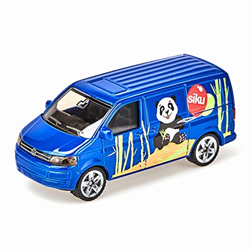 siku 1338, VW Transporter, Metall/Kunststoff, Blau, Öffenbare Heckklappe,...