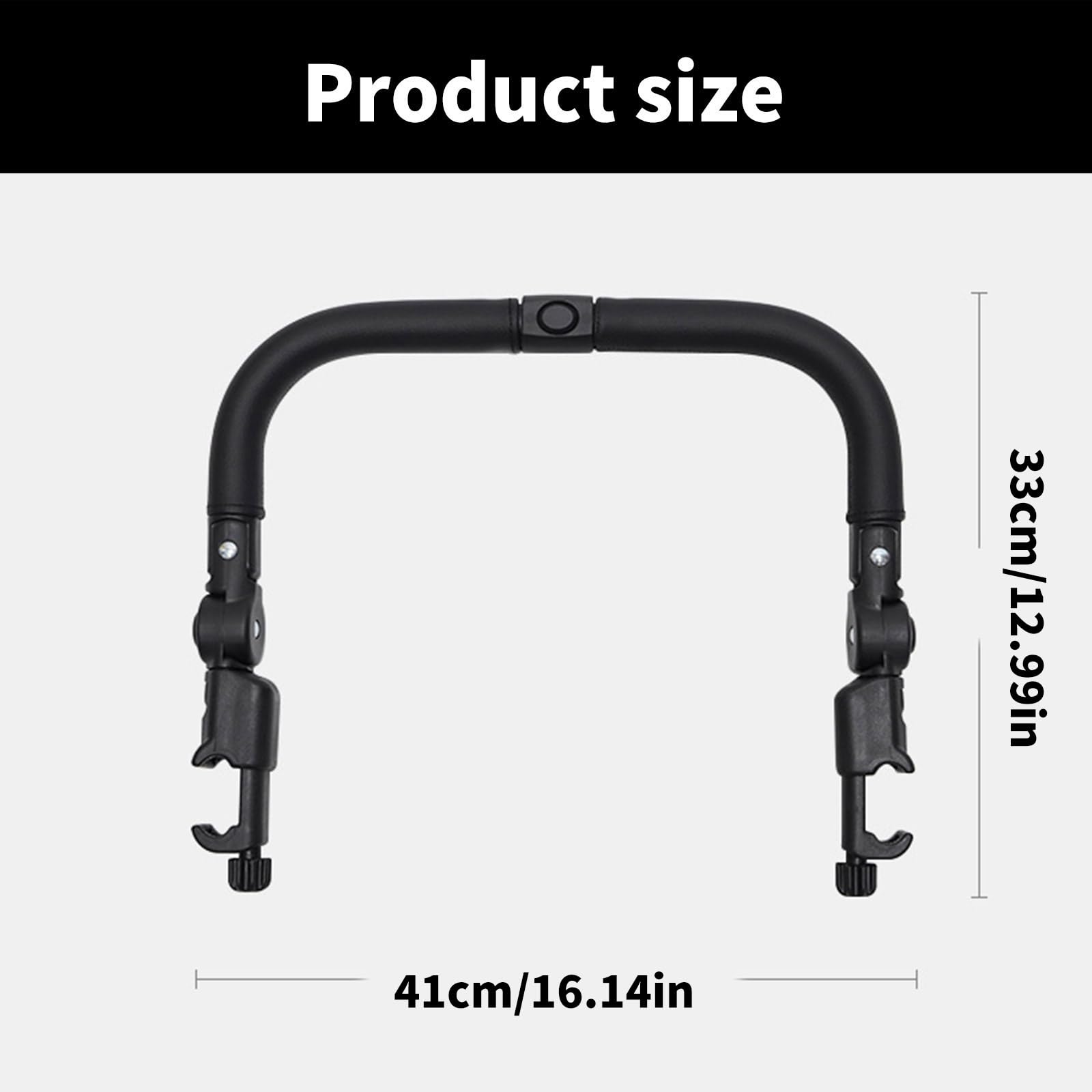 Reposabrazos para cochecito, barras transversales, cochecitos de bebé, parachoques, manubrio ajustable, accesorios de recinto desmontable