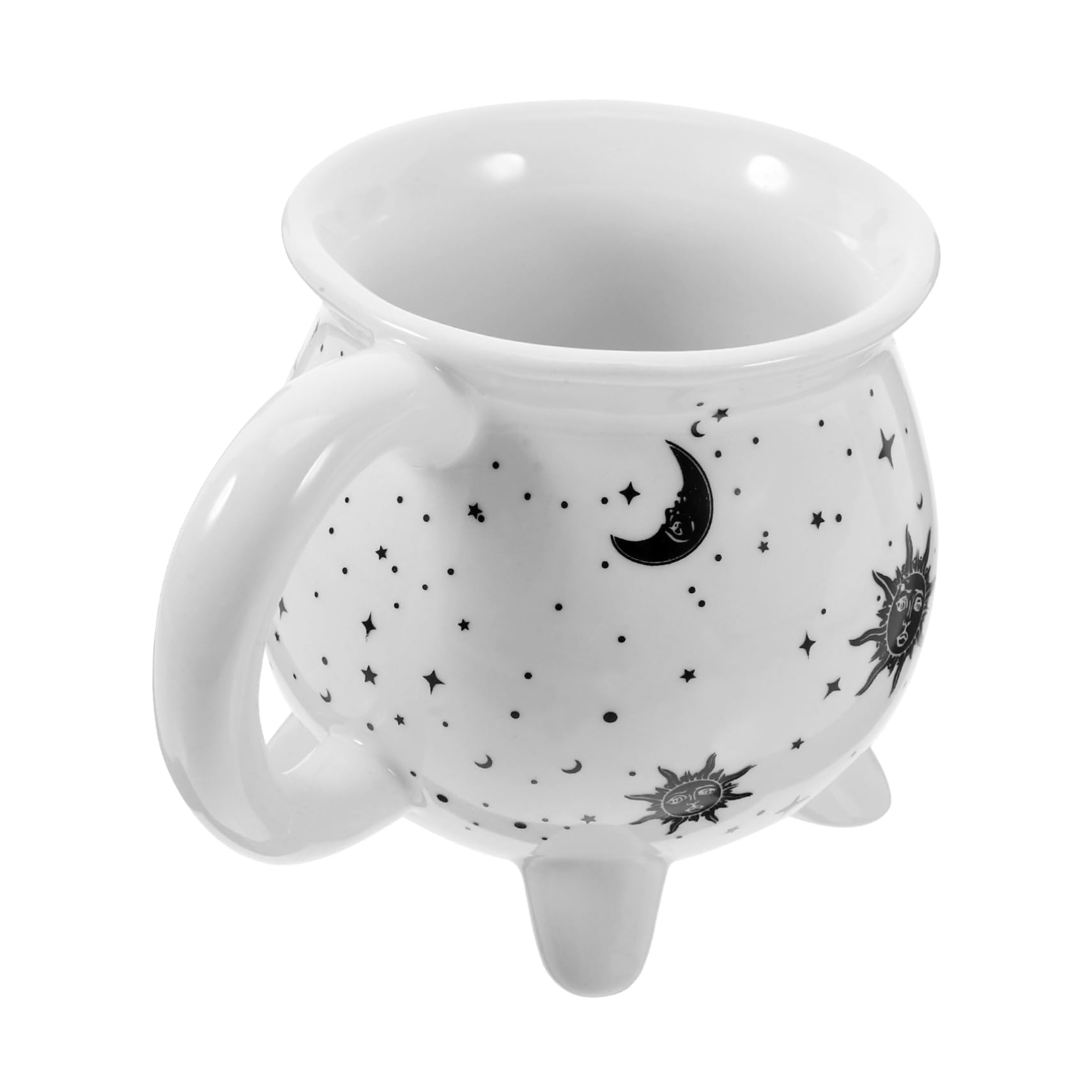 Veemoon Novelty Witch Cauldron Mug Keramische Kaffeetasse Für Halloween-dekoration Vielseitig Einsetzbar Für Zuhause Büro Und Cafés Mit Schwarzem Design
