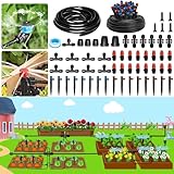 230FT Watering System for Outdoor Plants, Quick-Connect Garden Drip Irrigation...