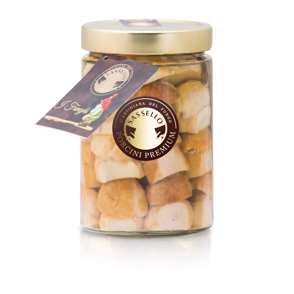 FUNGHI PORCINI INTERI PREMIUM IN OLIO D'OLIVA 310 GR