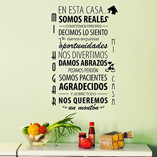 Ufengke® En Esta Casa Spagnolo Citazioni e