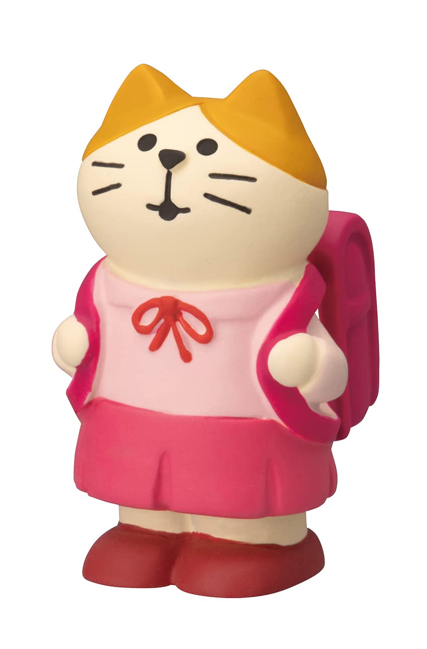 Decole デコレコーポレーション ランドセル猫 GIRL ZSA-62783R ピンク 約W2.5×D4.3×H2.7cm