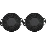 JoyousMall Filtri per cappa da cucina, 200 x 15 mm, carbone attivo per cappa aspirante di ricambio, nero, confezione da 2
