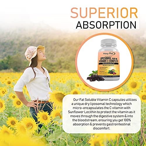 Moxyvites Quercetin Liposomal Vitamin C & Zinc For Optimal Immune Support Bundle #TOP3