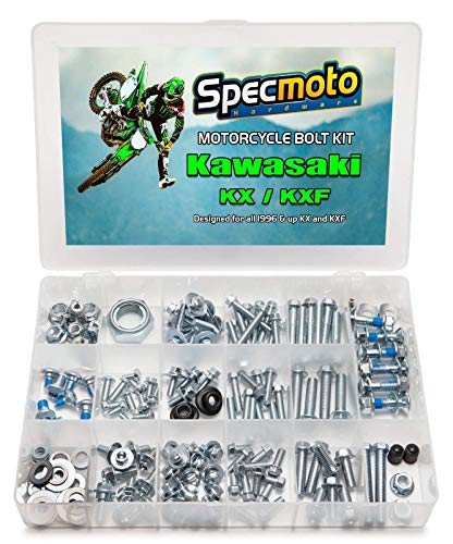 Specmoto Hardware Kawasaki Bolt Kit: KX/KXF Model Series Dirt Bike (1996-present)
