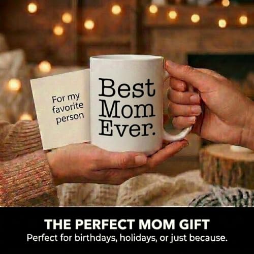 Taza Best Mom Ever de Cerámica 15oz Blanca miniatura 5