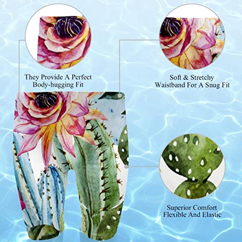 Swim jammers masculinos de diseño botánico de cactus confección endurance 2