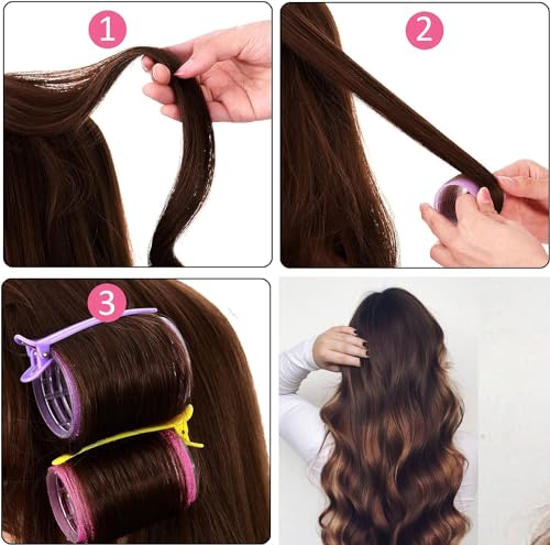 ieron 30 Pcs Hair Hook and Loop Rollers with Clips - Image 4