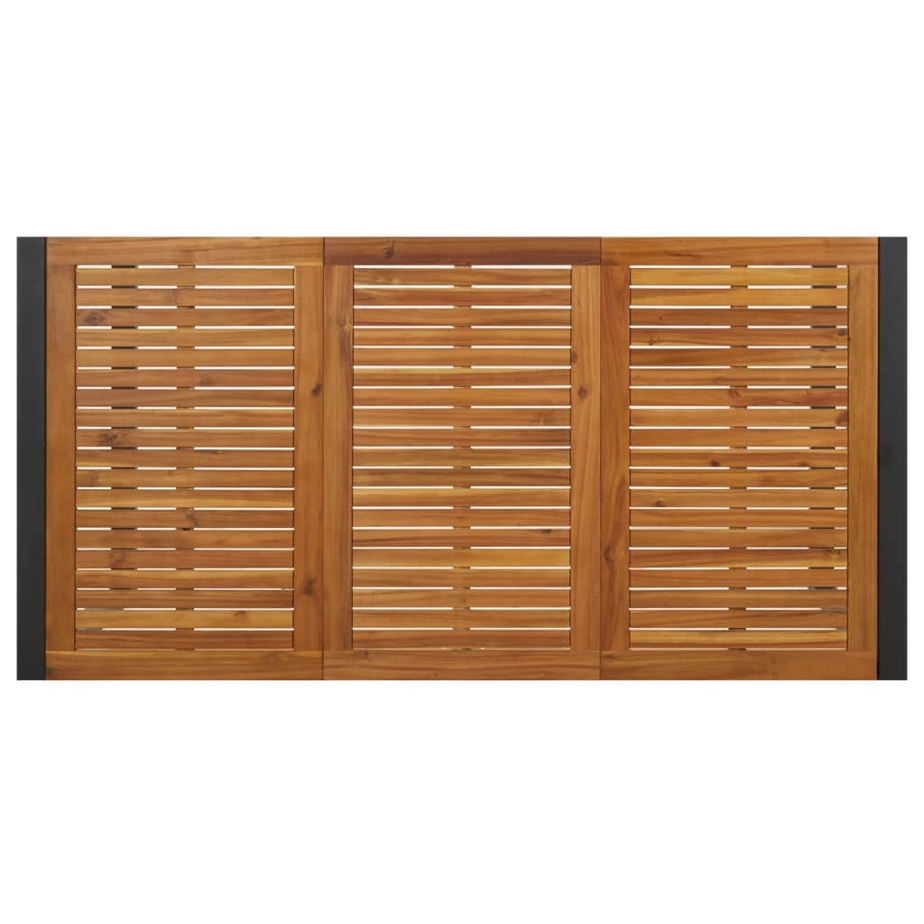 vidaXL Mesa de jardín con Patas en U Madera Maciza Acacia 180x90x75 cm, Mesa de Exterior, Muebles de jardín, Muebles de Patio, Mesa de Patio
