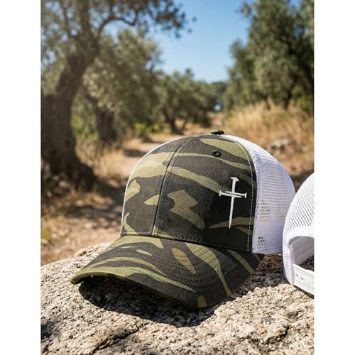 Image of Christian Hats for Men Women,Jesus 3 Nail Cross Hat Christian Religious Gifts for Birthday /Christmas