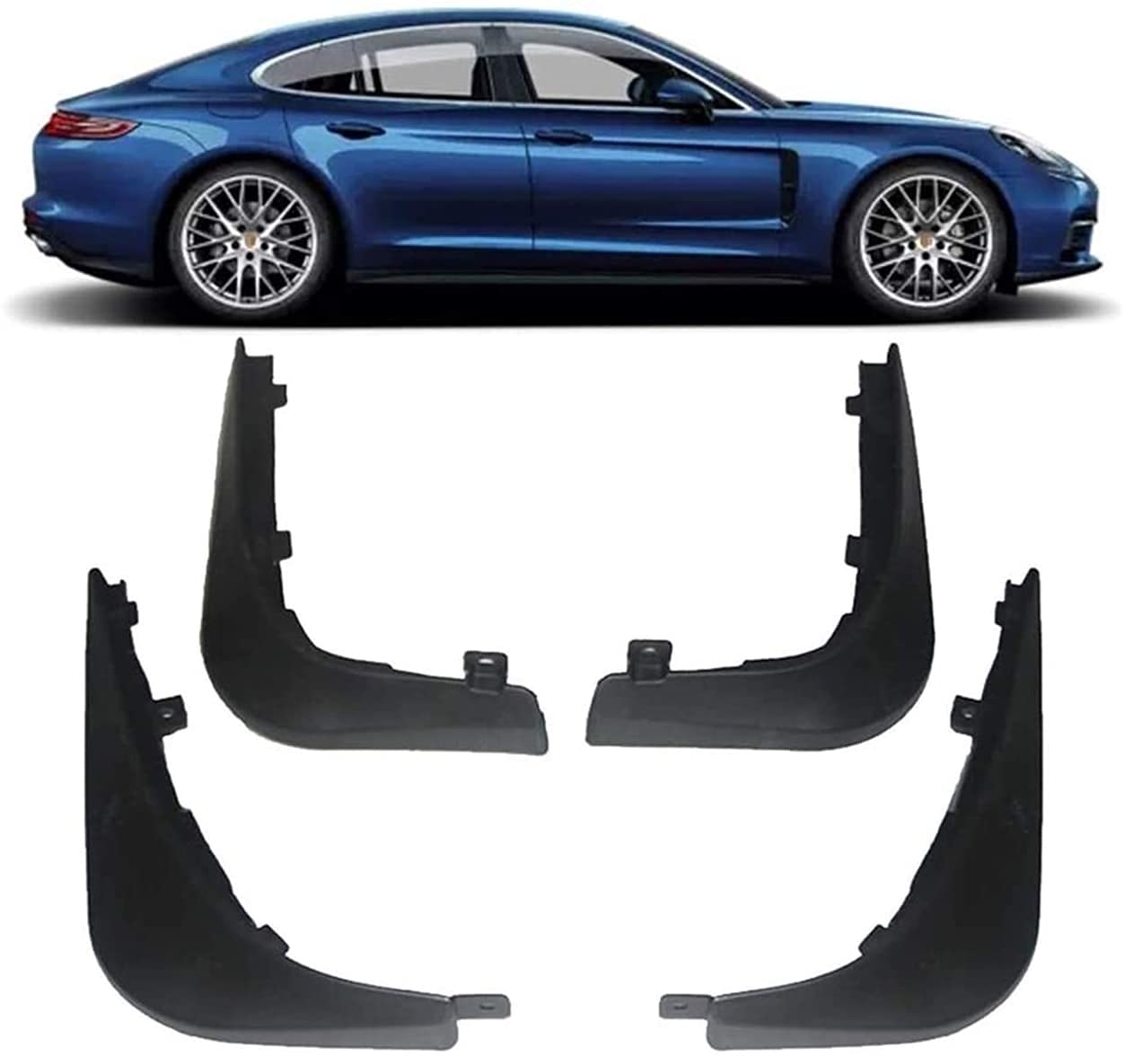 Kit De Bavettes De Boue Avant Et Arrière Pour Porsche Panamera 2017-2022 - Neuf, Marque Uxcell