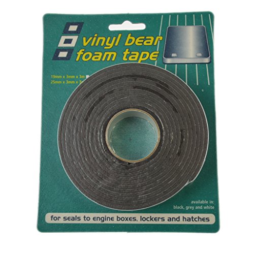 Vinyl Foam Tape Black 3m 25x3mm schuimstof tape