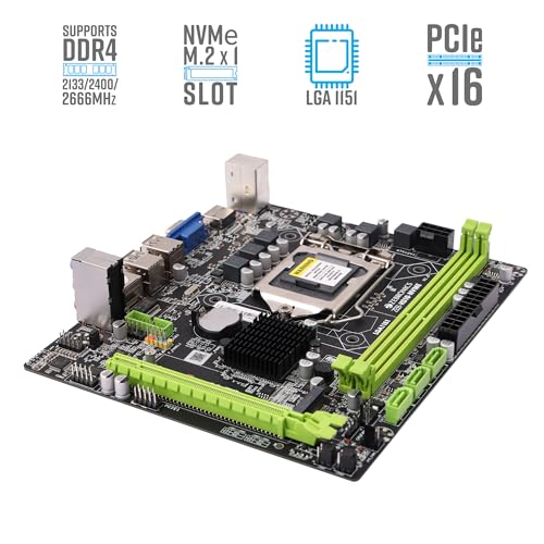 Image of ZEBRONICS Z310 NVMe Micro-ATX Motherboard for LGA 1151 Socket, Supports Intel 6th, 7th, 8th & 9th Generation Processors, NVMe M.2 Slot, 5.1 Audio, DDR4 2666 MHz, Ports (RJ45 | SATA | USB 3.0 | HDMI)