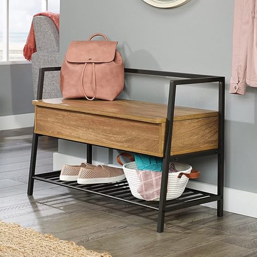 JOSIAHCQ Banco Zapatero Entrada Recibidor con Asiento Banco Almacenaje Banco Pie de Cama Banqueta Dormitorio Baul Zapatero Taburete Pie de Cama Multifuncional para Dormitorio Salón Entrada(Brown)