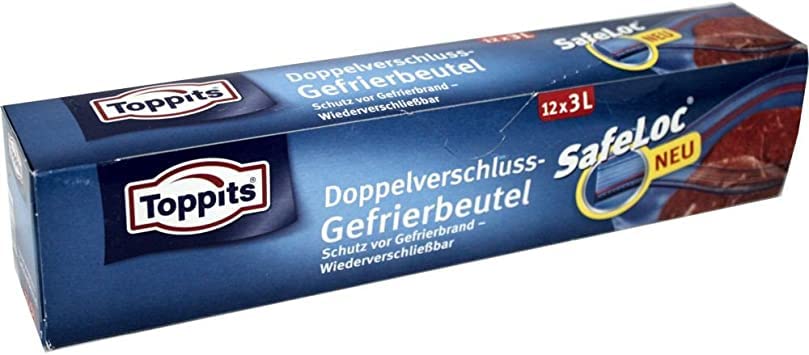 HEKU Gefrierbeutel 1 Liter Mit Zip-Verschluss – 15 Stück, Luftdicht, Ideal Zum Einfrieren & Für Reisegepäck, 17x20 Cm