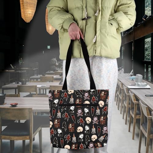 Bolsa tote divertido de película de horror VAMSII miniatura 7