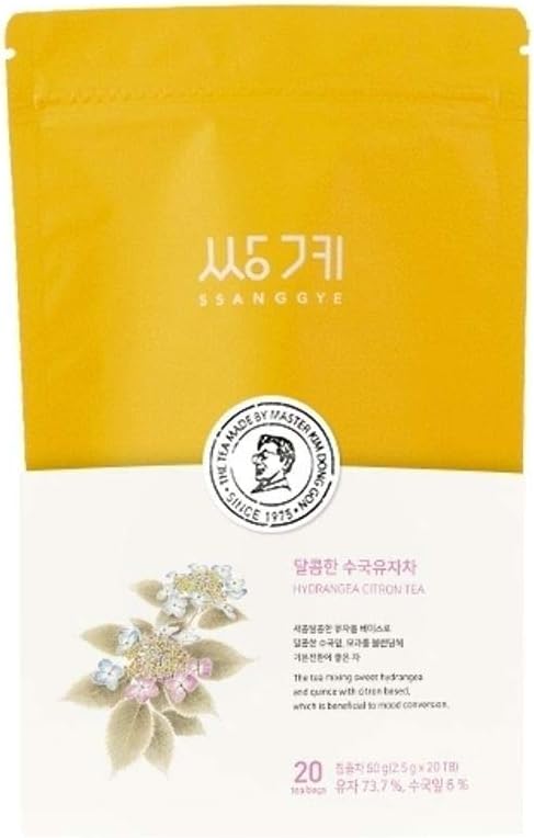 Ssanggye Hydrangea Citron Tea 2.5g x 20 수국 유자차