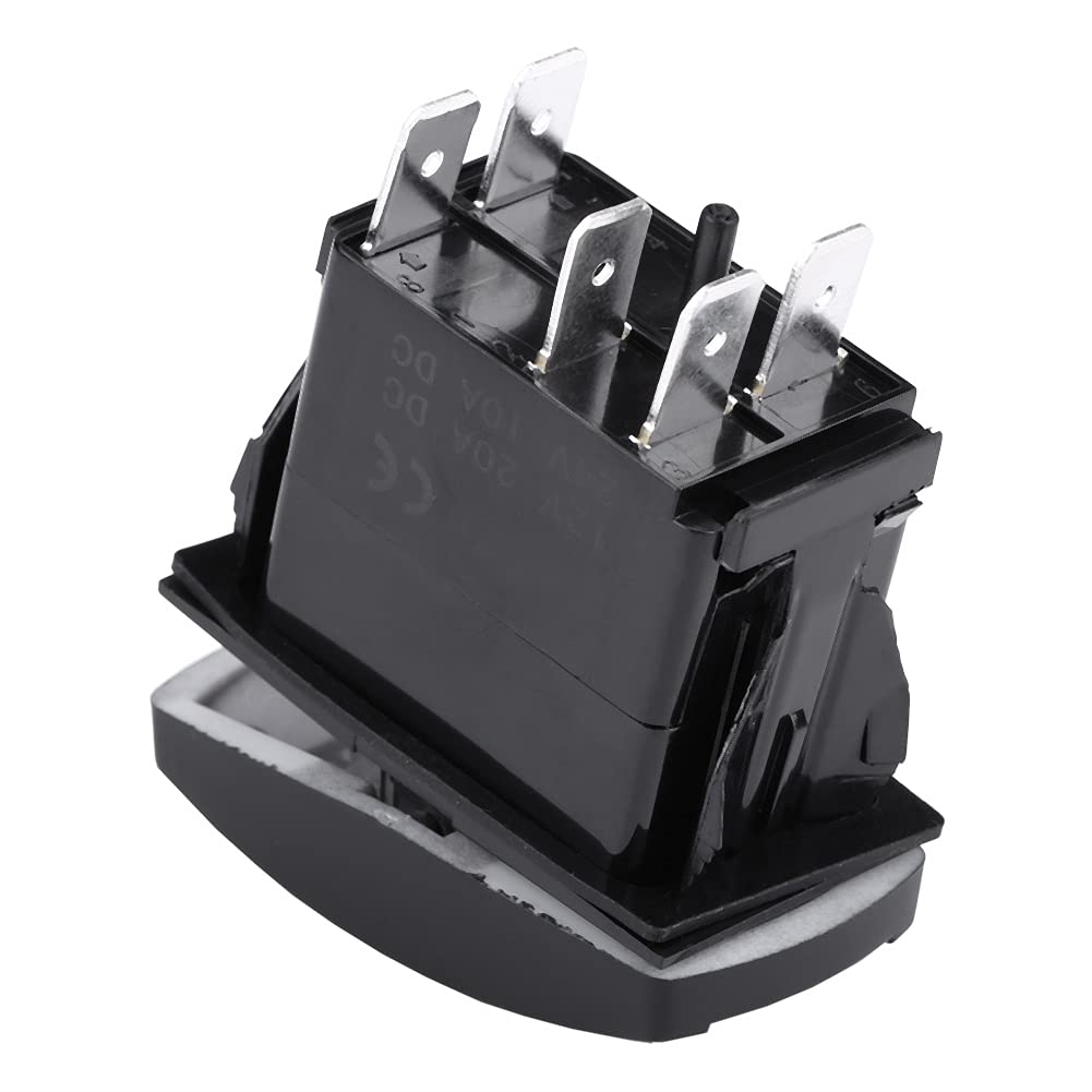 5 Pezzi 12V 30A SPST 3 Pin ON/OFF Round Dot LED Light Pulsante Interruttore A Bilanciere Per Auto Asw 20d Bu 76092252 - Foto 2