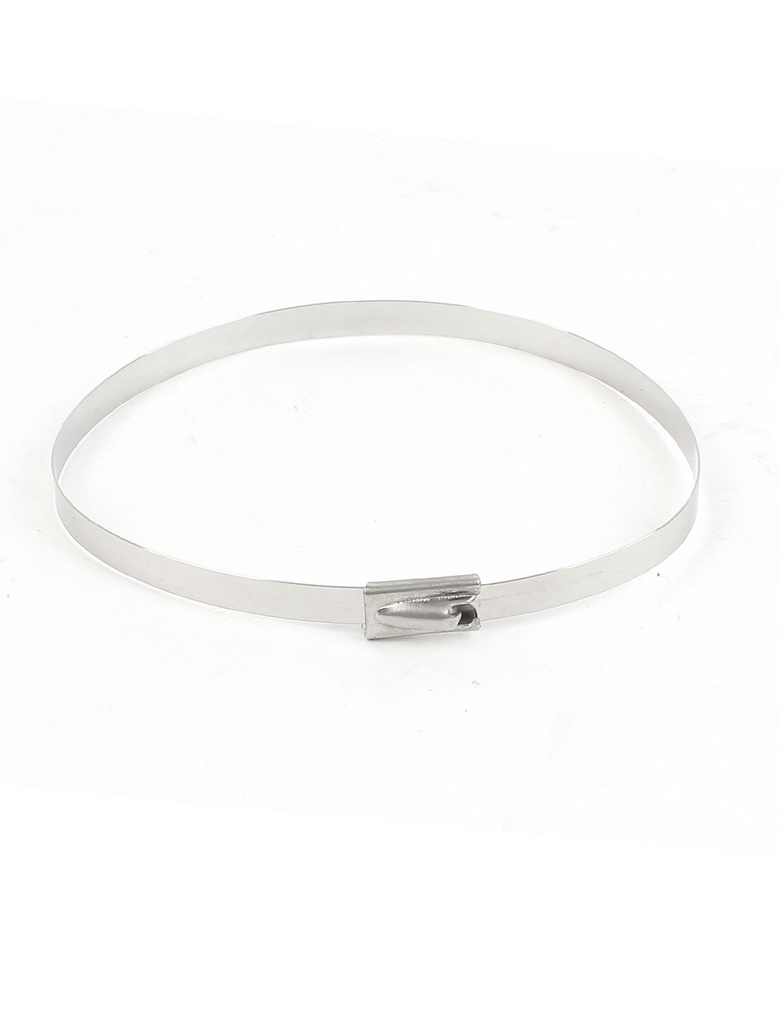 Aexit 10Pcs Stainless Clamps Steel Coated Zip Cable Tie 200x4.6mm for Strap Clamps Pipe Hose