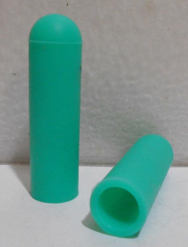 Lot of 20 Green Silicone Tubing/Bolt Cap Plugs 5/16" ID 1 5/8" Deep