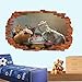 Produktbild Wandtattoos-3D-PIGS WALL STICKERS ART MURAL AUFKLEBER BÜRO SHOP DEKOR UN3-50x70cm