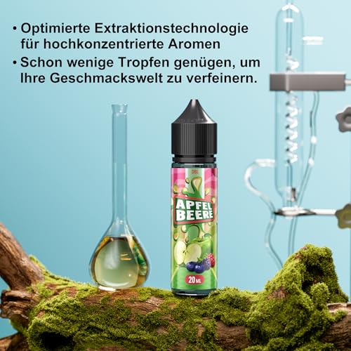 Aromakonzentrat 5x20ml, Intensives Lebensmittelaroma Ideal zum Backen, in Lebensmitteln & Getränken, auch für Vernebler, Nebelmaschinen, uvm
