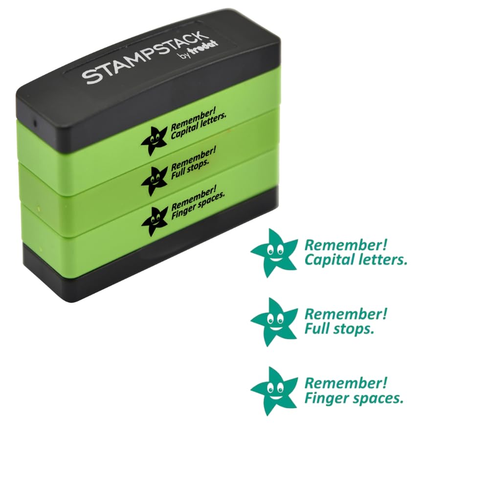 Trodat 3-in-1 Teacher Stamp For Marking Children’s Schoolwork And Homework Grammar – Version 1,44mmx13mm