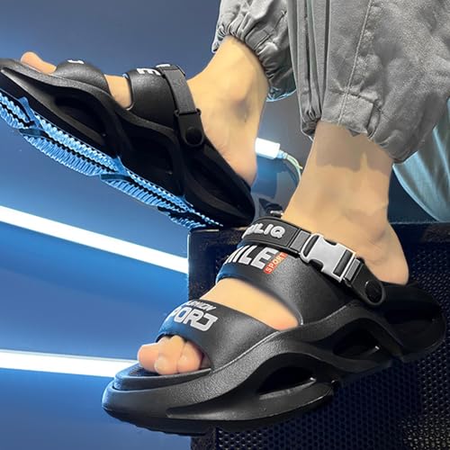 Stylish Summer Slide Sandals for Men and Women Chunky Casual Slippers for Outdoor Beach Shoes Colour Block Non Slip Slippers4