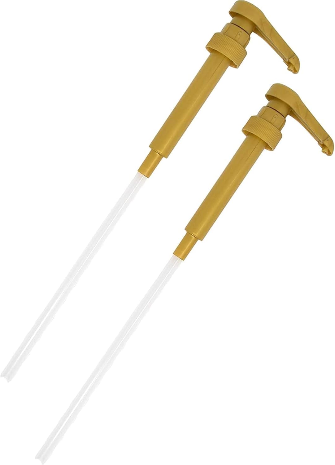 Syrup Pump Compatible with Torani, DaVinci and Skinny (Set of 2) - fits bottles (25.4 oz-750ml) (Gold)