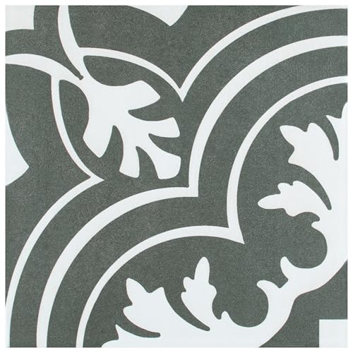 Merola Tile Twenties Classic 7-3/4" x 7-3/4" Ceramic Floor and