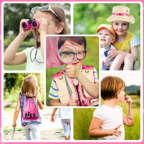 Innocheer Kids Explorer Kit & Bug Catcher Kit & Safari Costume Kit, Outdoor Exploration Set With Hat, Vest, Butterfly Net And Bugs Book For Boys Girls 3-12 Years Old (Camouflage Pink) #TOP6