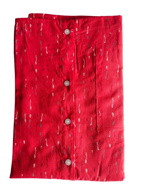 Image of MENMAII Women's [L-4XL] Full Open /Front Buttoned [a Kind of Adaptive Clothing] Multipurpose Nighty for Maternity /Pregnancy /Elderly /Patient /Feeding /Hospital Purpose Nighty Calf Length