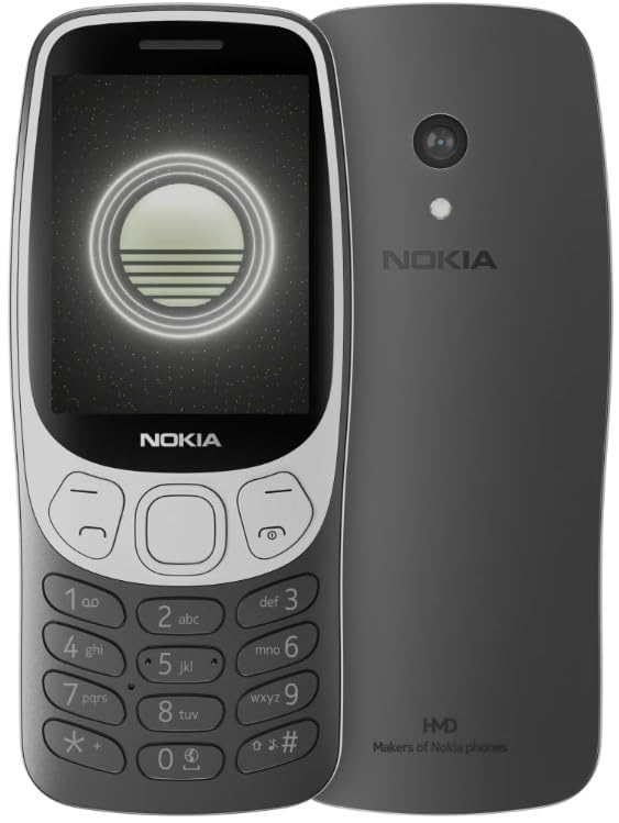 Nokia 3210 4G TA-1618 Dual SIM Mobile Phone, Nena Grunge Black