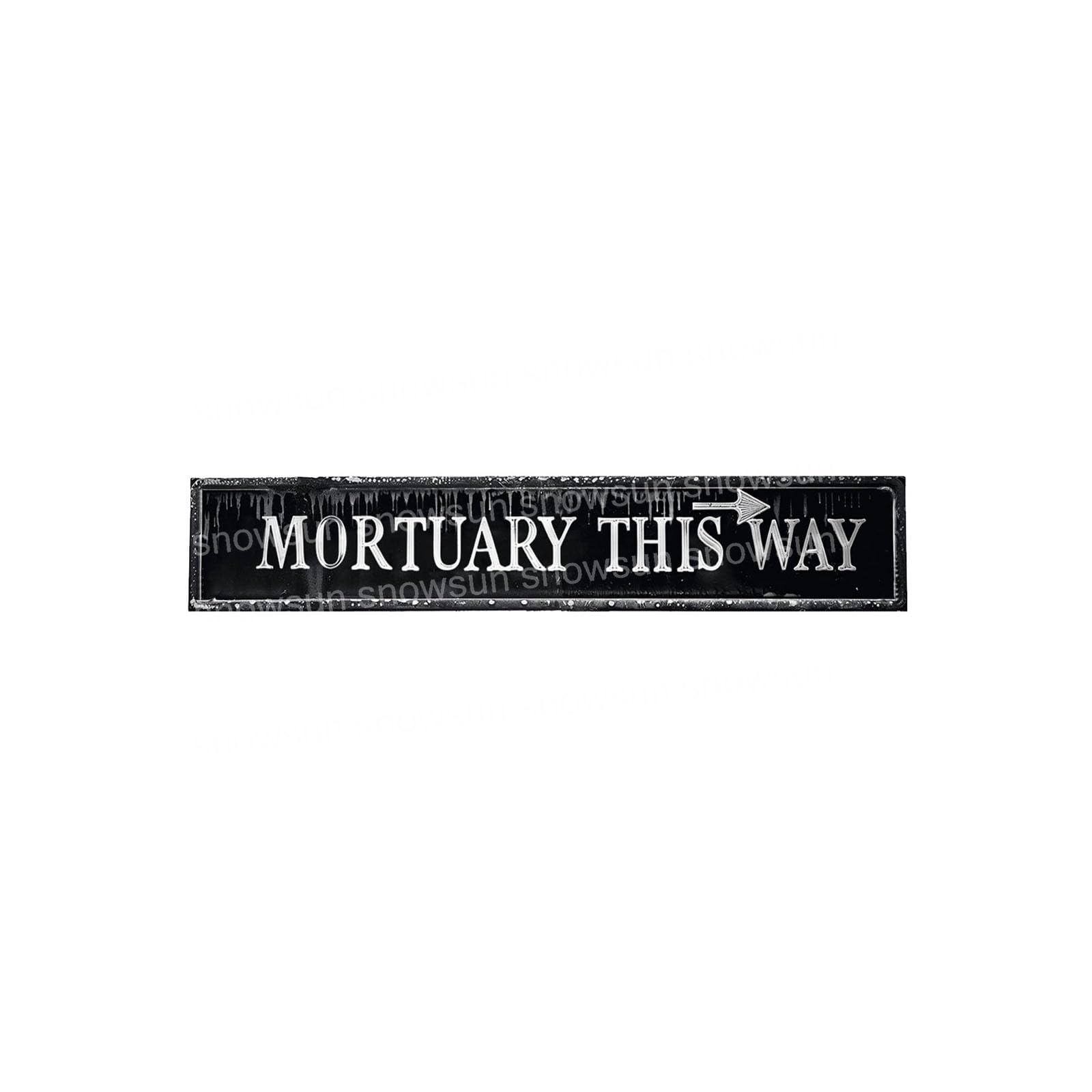 Mortuary This Way Vintage Signs Halloween Sign For Home Bar Office Outdoor Garden Wall Decor 4x16 Inch