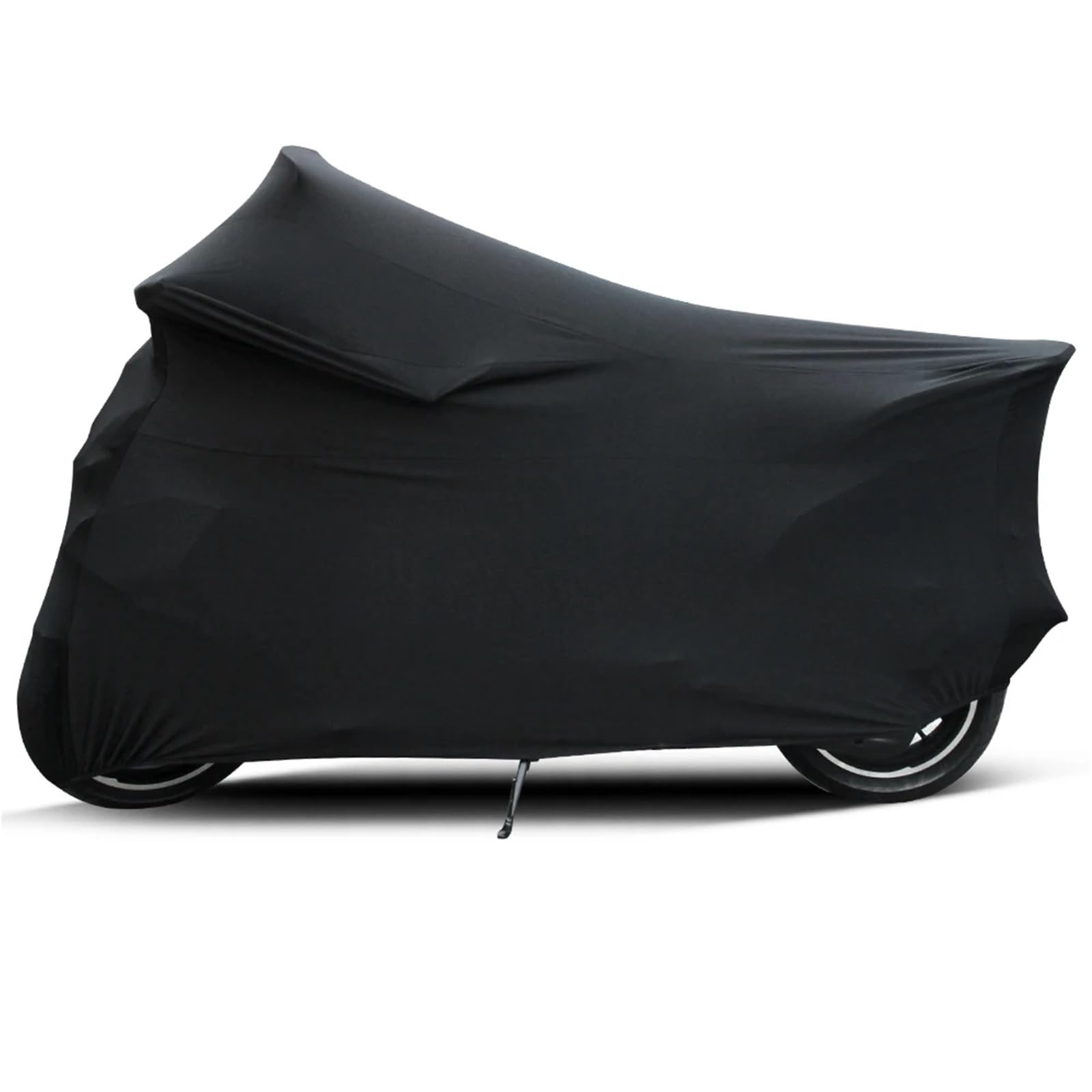 Housse de protection universelle en tissu élastique pour moto, scooter, vélo - Résistante à la poussière - Pour intérieur et extérieur - Noir - Taille XL de 201 à 210 cm