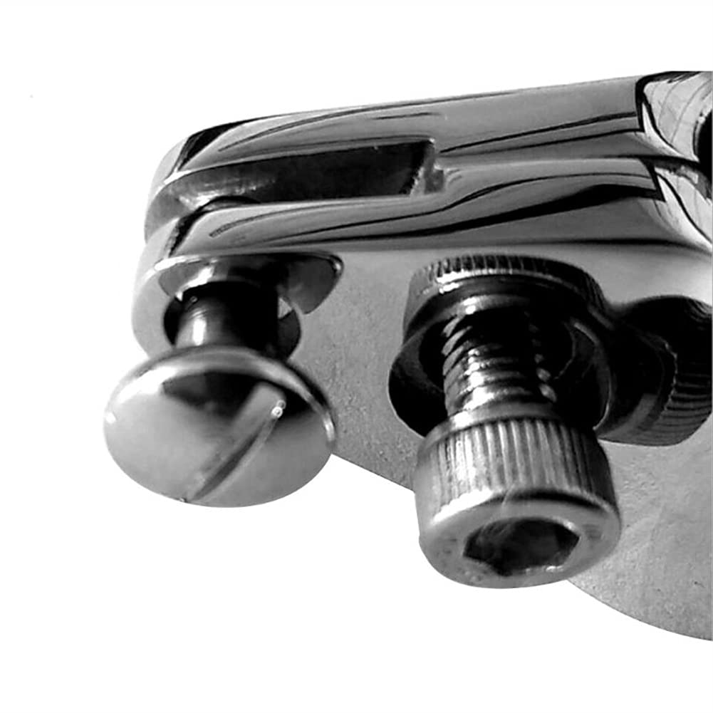 20/22/30/32 mm in acciaio inox 316 raccordo per barca superiore incernierato con 2 viti ganasce scorrevole facile da installare hardware marino (L)